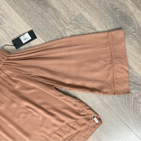 One Teaspoon Boy Bowie Blouse Top Off the Shoulder Flare Wide Long Sleeve - Picture 7 of 14